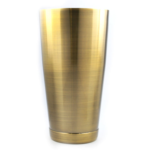 Deluxe Boston Shaker - Large Antique Brass 28oz by Alambika - Alambika Canada