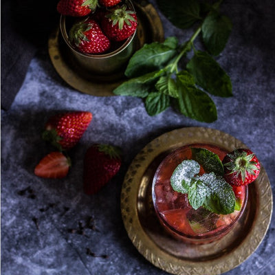 Smash fraise et bourbon