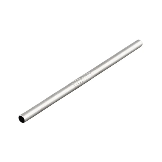 Drinking Straws - Straight Steel Silver - 13cm by Alkademie - Alambika Canada