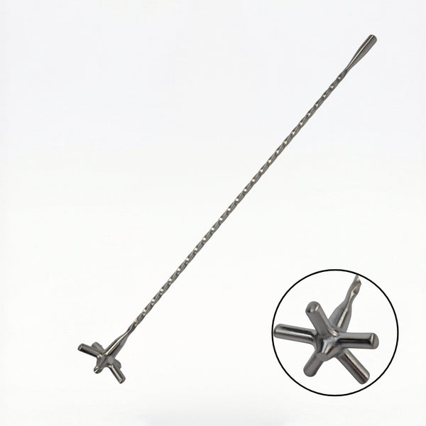 Barspoon - Teardrop Swizzle Stick Stainless Steel by Alka - Alambika Canada