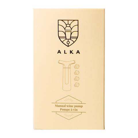 Vacuum Wine Preserver Set - Pump with 4 Stoppers by Alka - Alambika Canada