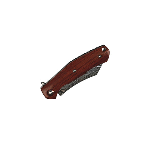 Folding Knife - Damascus Clip