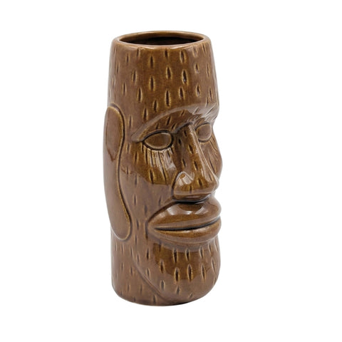 Tiki Mug - Moai Brown 14oz by Alkademie - Alambika Canada