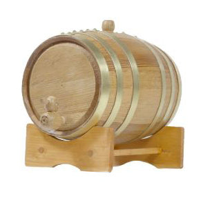 Oak Barrel - Brass Hoop 3L by Alkademie - Alambika Canada