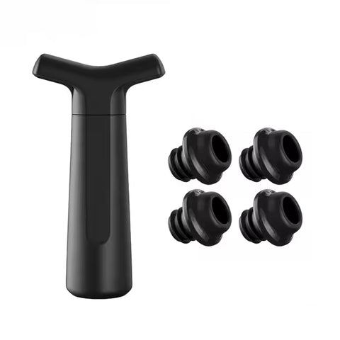 Vacuum Wine Preserver Set - Pump with 4 Stoppers by Alka - Alambika Canada