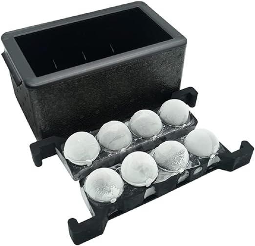 Ice Tray - Clear Ice Ball Maker (8 balls) by Alkademie - Alambika Canada