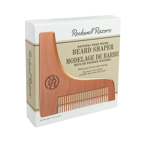 Rockwell - Beard Shaper Natural Pear Wood by Rockwell - Alambika Canada