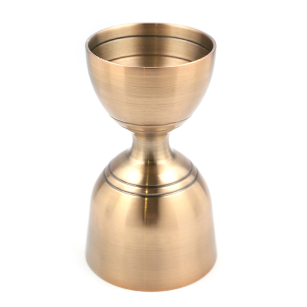Jigger - Clovis Antique Brass 1oz / 2oz by Alkademie - Alambika Canada
