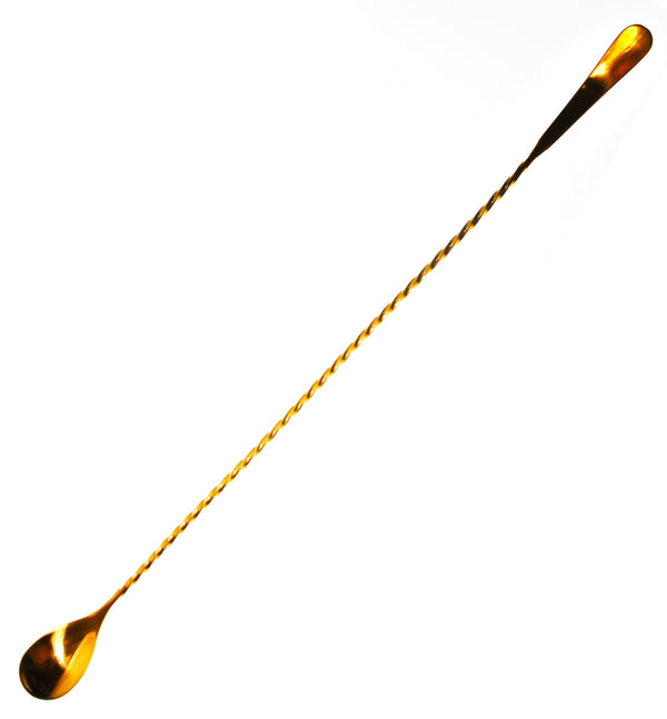Barspoon - Flat Louis Long Gold 40cm by Alkademie - Alambika Canada