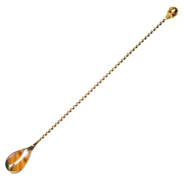 Barspoon - Voodoo Skull Gold 30cm by Alkademie - Alambika Canada